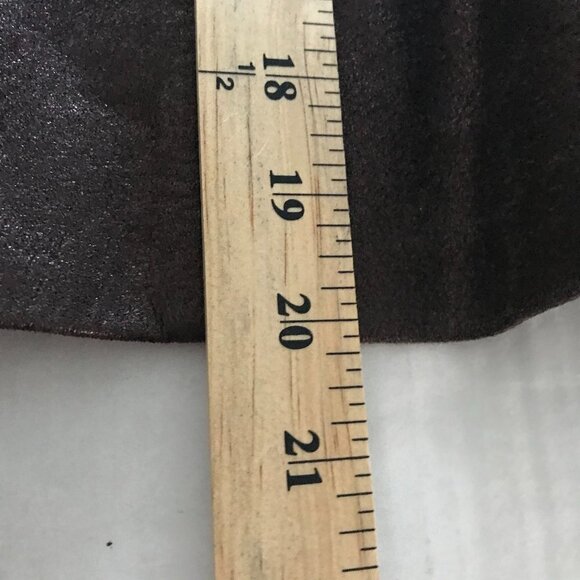 INC International Concepts Metallic Brown Crop Leather Jacket - Picture 12 of 12